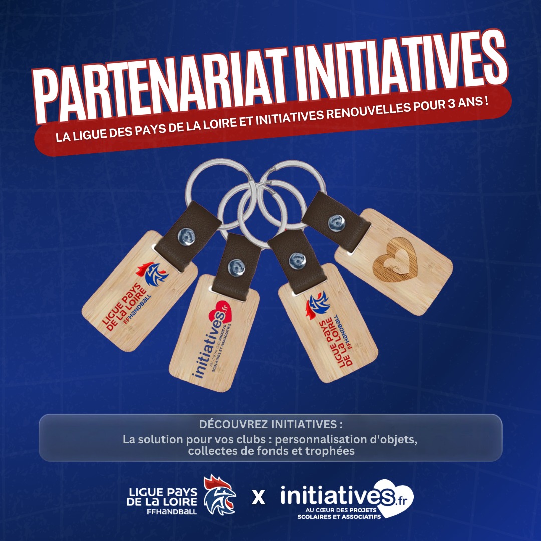 🤝 [𝙋𝘼𝙍𝙏𝙀𝙉𝘼𝙍𝙄𝘼𝙏]
 
C’EST REPARTI POUR 3 ANS ! 🤝
La Ligue Pays de la Loire Handball et Initiatives renouvellent leur confiance mutuelle jusqu’en 2029 !
 
Notre mission commune ? Soutenir le développement de vos structures et dynamiser la vie de vos clubs 🤾‍♂️✨
 
💡 Besoin de financer vos projets ? Profitez de l’expertise d'Initiatives pour créer vos objets personnalisés :
Textiles aux couleurs de votre club 👕
Gourdes et goodies gravés 🔑
Solutions de collecte de fonds clés en main 📈
 
Ensemble, continuons de faire rayonner le handball en Pays de la Loire !
 
@initiatives.fr 
 
#PDLL #PaysDeLaLoire #Partenariat #Initiatives