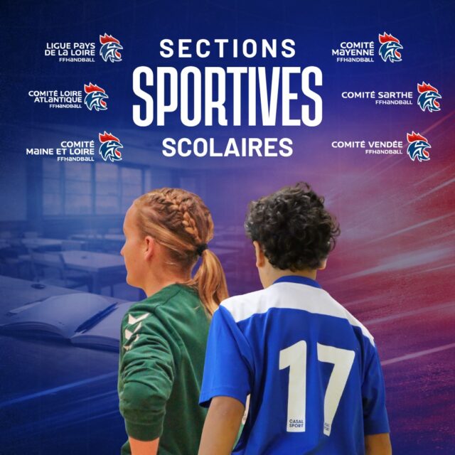📚 [𝙎𝑬𝘾𝑻𝙄𝑶𝙉𝑺 𝑺𝙋𝑶𝙍𝑻𝙄𝑽𝙀𝑺 𝑺𝘾𝑶𝙇𝑨𝙄𝑹𝙀𝑺]

💬 Les Sections Sportives Scolaires permettent aux élèves passionnés de handball de profiter d’un entraînement supplémentaire tout en suivant une scolarité classique.

🔥 Elles offrent un vrai plus pour progresser, s’épanouir et vivre le hand autrement,  sans pour autant avoir pour finalité la formation de sportifs de haut niveau.

💪  Encadrées par les professeurs d’EPS et des éducateurs qualifiés et avec au minimum 3h de pratique hebdo, les jeunes handballeurs développent leurs compétences, leur confiance et leur goût pour l’engagement sportif.

📍 Loire-Atlantique : 3 sections
📍 Maine-et-Loire : 2 sections
📍 Mayenne : 2 sections
📍 Sarthe : 6 sections
📍 Vendée : 2 sections

Vous êtes intéressés et vous souhaitez en savoir plus ? ➡️https://handball-paysdelaloire.fr/sections-sportives-scolaires/

@comite44handball @comite49handball @comite_53_handball @handcomitesarthe @vendeehb 

#PDLL #PaysDeLaLoire #SectionSportiveScolaire #SportPourTous