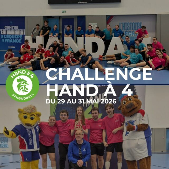 💪 [𝘾𝑯𝘼𝑳𝙇𝑬𝙉𝑮𝙀 𝙃𝑨𝙉𝑫 𝑨 4]

🤾‍♀️ La Fédération Française de Handball lance la 3ᵉ édition du Challenge National Hand à 4.

📍 L’événement se déroulera du vendredi 29 au dimanche 31 mai 2026 à la Maison du Handball à Créteil.

👥 Nous avons déjà 5 joueurs sélectionnés et recherchons une joueuse âgée de 18 à 25 ans pour compléter l’équipe.

💙 Tu veux porter fièrement les couleurs des Pays de la Loire et vivre une aventure collective unique ?

✍️ Inscris-toi avant le vendredi 10 avril, la joueuse retenue sera contactée par mail.
➡️https://forms.office.com/Pages/ResponsePage.aspx?id=20g7CpwLfkWIwvn3jwsu2Ha0ZXJsJwVFhlzZjYJAY5JUQVo0OFdWNzRYVFhVVFZFRkhEVUV#ffhandball 

@comite44handball @comite49handball @handcomitesarthe @comite_53_handball @vendeehb 

#PaysDeLaLoire #PDLL #ChallengeNationalHanda4 #FFHandball