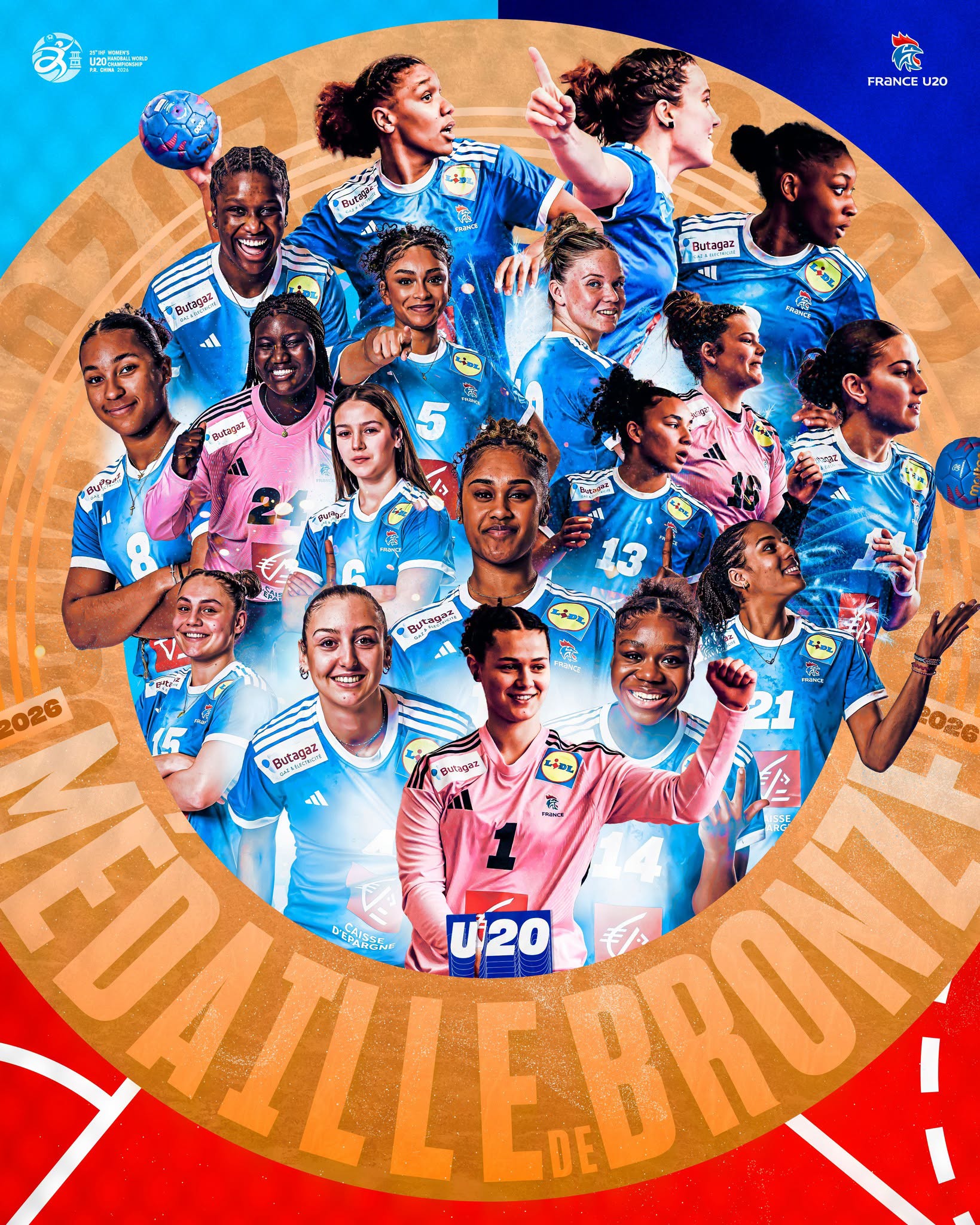 🇫🇷 [𝙀́𝑸𝙐𝑰𝙋𝑬 𝑫𝙀 𝙁𝑹𝘼𝑵𝘾𝑬 𝑼20 𝑭𝑬́𝑴𝑰𝑵𝑰𝑵𝑬]
 
Les Bleuettes sur le podium mondial ! 🥉
 
Après leur premier sacre en 2024, l’Équipe de France U20 féminine poursuit sa belle série en décrochant une médaille de bronze au Championnat du Monde U20 IHF 2026. Une performance qui confirme le talent et la régularité de cette génération. 👏🔥
 
Les Pays de la Loire étaient fièrement représentés par Fayssal Souhir, présent au sein du staff de l’Équipe de France en tant que coach et analyste vidéo tout au long de cette aventure mondiale 💙
 
Toutes nos félicitations aux joueuses et à l'ensemble du staff pour cette magnifique médaille ! 🥉🇫🇷
 
@comite44handball  @comite49handball @comite_53_handball  @handcomitesarthe  @vendeehb 
 
#PaysDeLaLoire #PDLL #FranceHandball #BleuetFier #MondialU20