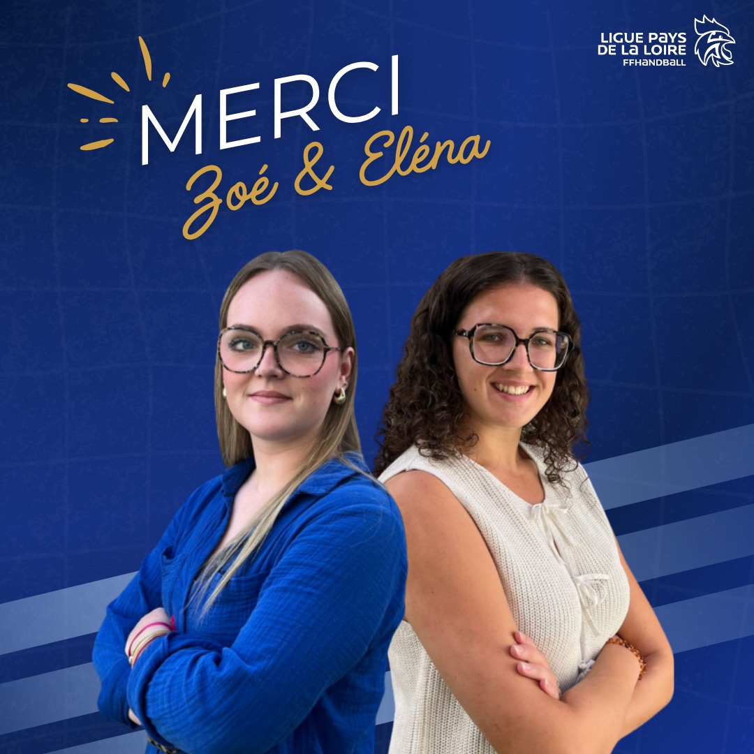☀️ [𝑴𝑬𝑹𝑪𝑰]
 
Les vacances approchent ! 🌴
 
Avant de profiter de la pause estivale, nous souhaitions remercier nos deux alternantes, Zoé & Elena, présentes à nos côtés tout au long de cette année. 💙
 
Merci à elles pour leur investissement et leur implication dans les différents projets et événements de la Ligue. 👏
 
Nous leur souhaitons une belle continuation dans la suite de leur parcours, ainsi que de belles réussites pour leurs projets à venir. ✨
 
Bel été à toutes et à tous ! ☀️💙

@comite44handball  @comite49handball @comite_53_handball  @handcomitesarthe  @vendeehb 
 
#PDLL #PaysDeLaLoire #Alternance #BelÉté