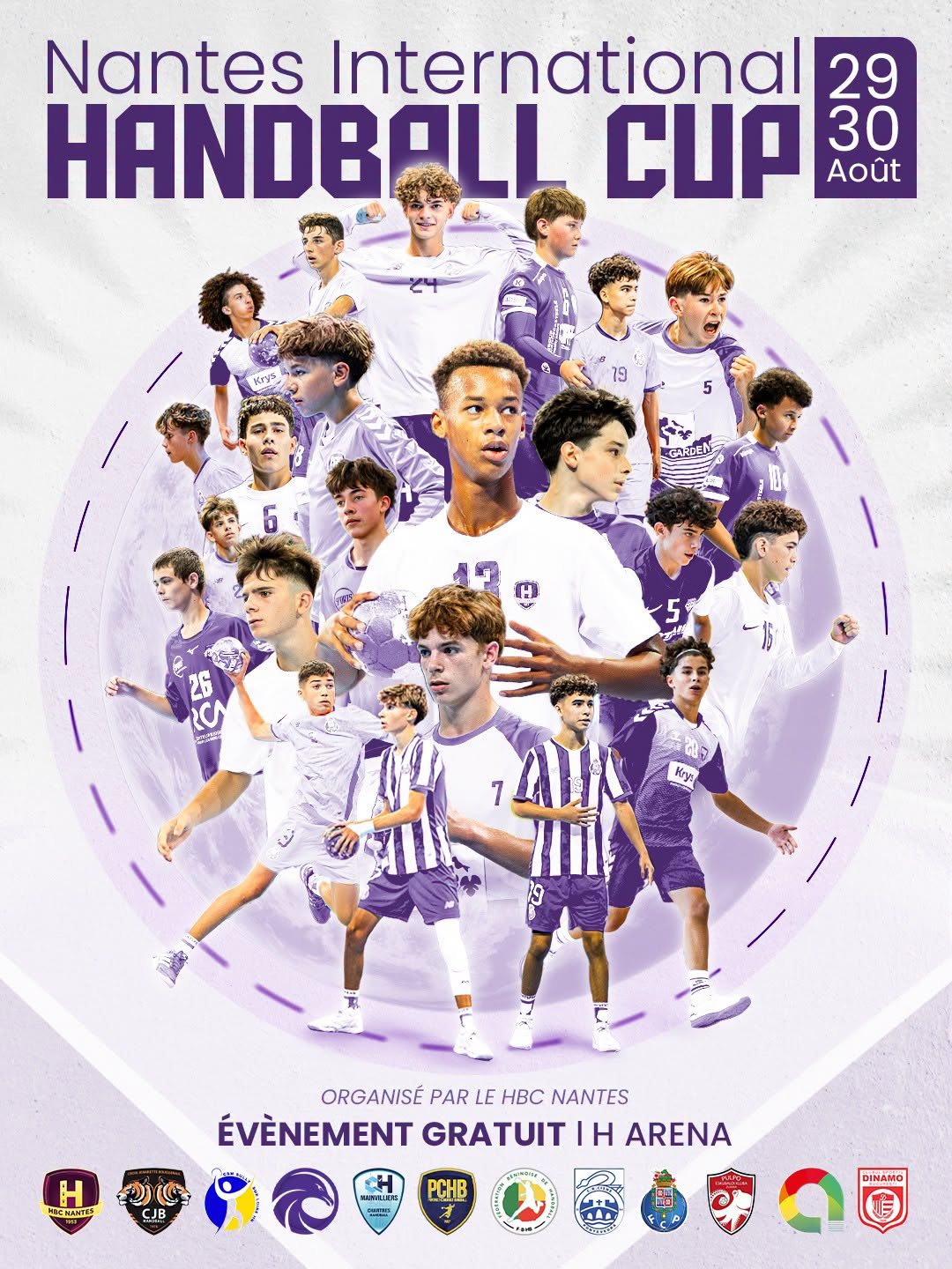 📢 𝗡𝗮𝗻𝘁𝗲𝘀 𝗜𝗻𝘁𝗲𝗿𝗻𝗮𝘁𝗶𝗼𝗻𝗮𝗹 𝗛𝗮𝗻𝗱𝗯𝗮𝗹𝗹 𝗖𝘂𝗽 𝟮𝟬𝟮𝟲

⏳ Le compte à rebours est lancé pour la 14ème édition du tournoi organisé par le @hbcnantes_asso.

📅 𝗥𝗲𝗻𝗱𝗲𝘇-𝘃𝗼𝘂𝘀 𝗹𝗲𝘀 𝟮𝟵 𝗲𝘁 𝟯𝟬 𝗮𝗼𝘂̂𝘁 𝟮𝟬𝟮𝟲 𝗮̀ 𝗹𝗮 𝗛 𝗔𝗿𝗲𝗻𝗮.

🤾‍♂️ Les équipes U16 générations 2011, 2012 et 2013 s'affronteront pendant deux jours de compétition.

🏟️ Samedi : matchs de poules de 8h30 à 18h00.
🏆 Dimanche : matchs de classement de 8h30 à 14h30, puis phase finale et remise des prix de 15h00 à 18h00.

👨‍⚖️ 5 binômes d'arbitres désignés par le pôle JAJ de la CTA seront mobilisés tout au long du tournoi. 

Kenji LECUYER | Esteban SEBIE • @handballclisson 
Valentin CHAILLANT | Antonin COUGOULAT • @carquefou_handball 
Andy ANGALA NGAPARO-PERRIN | Samuel FOUBERT • @larochevhb
Hector BLIN | Charlie REGNIER-GERARD • @ancenishandball 
Téo LE QUELLEC ROSIN | Mahé QUINVEROS • @segrehandball 

🎟️ L'entrée est gratuite pour tous les spectateurs.

@comite49handball @comite49handball @comite_53_handball @vendeehb 

#HandPaysdelaLoire #HBCNantes #NantesInternationalHandballCup