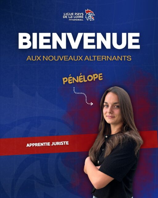 👋 𝗨𝗻𝗲 𝗻𝗼𝘂𝘃𝗲𝗹𝗹𝗲 𝗲́𝗾𝘂𝗶𝗽𝗲 𝗿𝗲𝗷𝗼𝗶𝗻𝘁 𝗹𝗮 𝗹𝗶𝗴𝘂𝗲 !
🚀 En cette rentrée, la Ligue Handball des Pays de la Loire est ravie d'accueillir trois nouveaux alternants pour renforcer ses équipes !
👥 Les nouveaux visages de la Ligue :
Pénélope HILLEREAU — Apprentie juriste
Thomas LE BARS — Apprenti chargé de marketing et partenariat
Evan PIERRON — Apprenti chargé de communication & événementiel
🔥 Ils sont prêts à relever de beaux défis à nos côtés pour cette nouvelle saison 2026/2027 !
#HandPaysdelaLoire #alternant #bienvenue