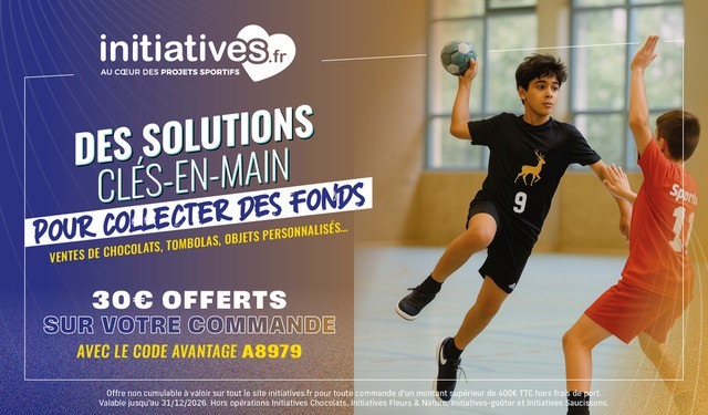 📢 𝗡𝗼𝘂𝘃𝗲𝗹𝗹𝗲 𝘀𝗮𝗶𝘀𝗼𝗻, 𝗺𝗲̂𝗺𝗲 𝗽𝗮𝗿𝘁𝗲𝗻𝗮𝗶𝗿𝗲 !
En ce début de saison,@initiatives accompagne les clubs dans leurs actions de financement avec des solutions simples et adaptées à la vie associative. 🤝
🍫 Ventes groupées de chocolats auprès de vos adhérents
🎟️ Tombolas à gratter pour vos évènements
🎨 Produits personnalisés aux couleurs de votre club : calendriers, gourdes, textiles, ecocups, supports de communication et bien plus encore...
✅ Plus de 6 000 associations nous ont fait confiance lors de la saison 2025-2026.
💡 Bénéficiez de remises sur votre commande grâce au partenariat avec la Ligue.
🔗 Toutes les informations sont disponibles dans notre lien en bio
📧 infos@initiatives.fr
@comite44handball @comite49handball @comite_53_handball @comitesarthehandball @vendeehb
#HandPaysdelaLoire #VieDesClubs #PartenairesClub
