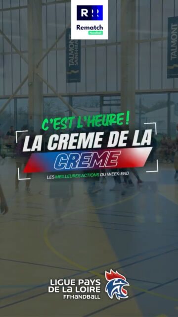 🏆 𝗟𝗮 𝗖𝗿𝗲̀𝗺𝗲 𝗱𝗲 𝗹𝗮 𝗖𝗿𝗲̀𝗺𝗲 – 𝗘́𝗽𝗶𝘀𝗼𝗱𝗲 𝟲

🔥 Nouvelle sélection des plus belles actions du handball ligérien dans ce 6ᵉ épisode de La Crème de la Crème !

🪄 @hbcnantes_asso 
✨ @svhb85_officiel 
📐 @clubhandaizenay 

🎥 Filmez vos matchs avec @rematch_sport 

⭐ Partagez vos plus belles actions

🏆 Et tentez d’intégrer le prochain épisode de 𝗟𝗮 𝗖𝗿𝗲̀𝗺𝗲 𝗱𝗲 𝗹𝗮 𝗖𝗿𝗲̀𝗺𝗲 !

👀 À vous de jouer !

#handpaysdelaloire #lacremedelacreme #rematchhandball
