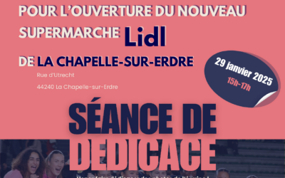 Séance de dédicace du 29/01/25 à la Chapelle-sur-Erdre