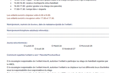 Stage Jeunes Février 2026